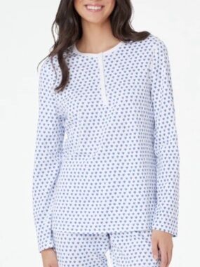 ROLLER RABBIT Blue Hearts Matching Pj Pajamas Set